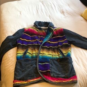 Unique denim jacket!
